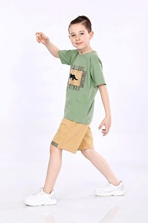 Mornio Erkek Çocuk T-shirt ve Şort 2 li Takım VF24KMR5100304