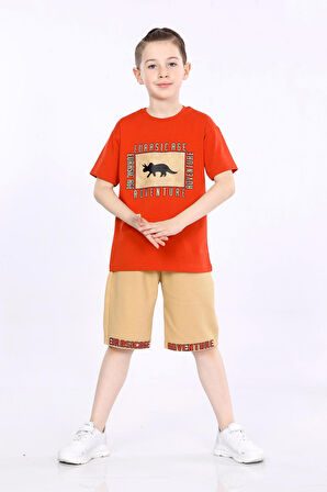 Mornio Erkek Çocuk T-shirt ve Şort 2 li Takım VF24KMR5100304