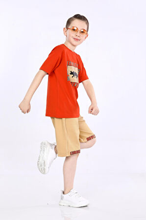 Mornio Erkek Çocuk T-shirt ve Şort 2 li Takım VF24KMR5100304