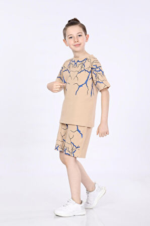 Mornio Erkek Çocuk T-shirt ve Şort 2 li Takım VF24KMR51043