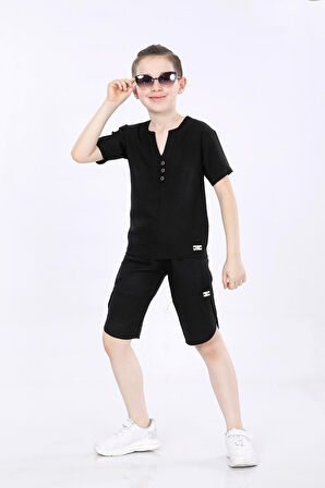 Mornio Sofia Erkek Çocuk T-shirt ve Şort İkili Yazlık Takım MRN5104755