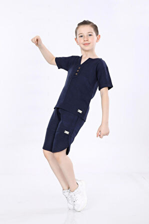 Mornio Sofia Erkek Çocuk T-shirt ve Şort İkili Yazlık Takım MRN5104755