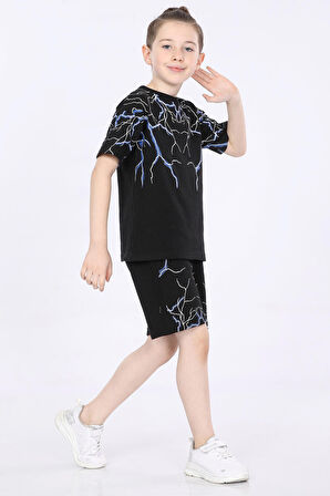 Mornio Erkek Çocuk T-shirt ve Şort 2 li Takım VF24KMR51043