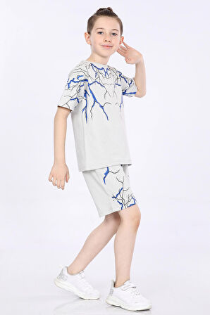 Mornio Erkek Çocuk T-shirt ve Şort 2 li Takım VF24KMR51043