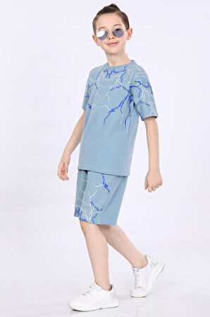 Mornio Erkek Çocuk T-shirt ve Şort 2 li Takım VF24KMR51043