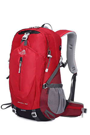 Outdoor Kamp ve Yürüyüş Sırt Çantası (38  Litre Kapasiteli) Kırmızı 9674