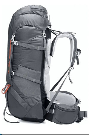 Profesyonel Outdoor Dağcılık, Kamp ve Yürüyüş Sırt Çantası (80  Litre) Gri 8187