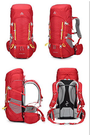 Outdoor Kamp ve Yürüyüş Sırt Çantası (50 Litre) Kırmızı 8197
