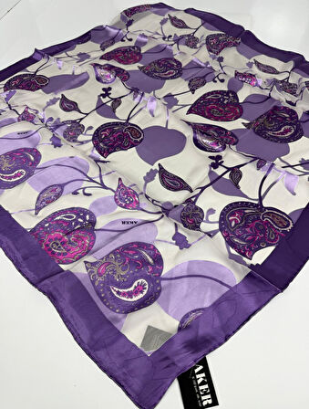 Devore Eşarp - İpek ve Viskon Karışımı Yazlık Eşarp -4688718