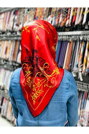 6940-311 Kadın Ipek Eşarp Altınoluk