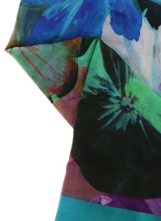 Aker Eşarp İpek Yeşil Eşarp