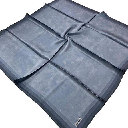 Aker İndigo Bulut Desenli Taşlanmış Saten İpek Eşarp 8783757-322