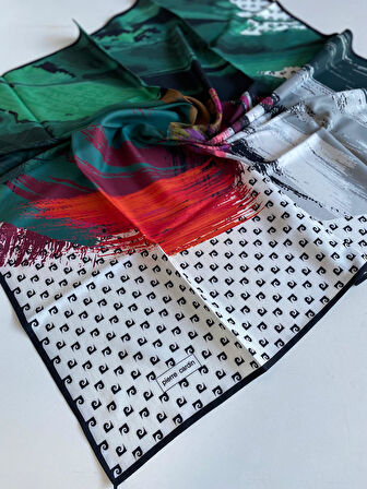 Pierre Cardin Polyester Eşarp 51823 Beyaz Karışık Desen