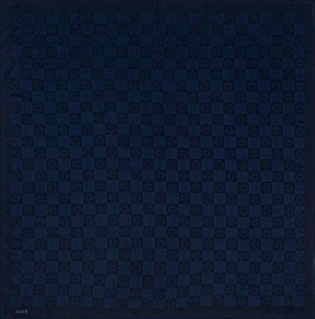 Aker Dama Monogram Eşarp- Lacivert - 1070600-921