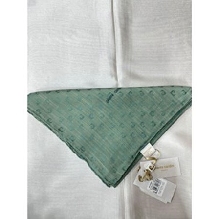 Logolu İpek Koton Jakar Eşarp - 8933984