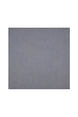 Logolu İpek Koton Jakar Eşarp - 8933984