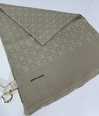 Elegans Monogram Şal-75 X 190-090700-933 Açık Vizon