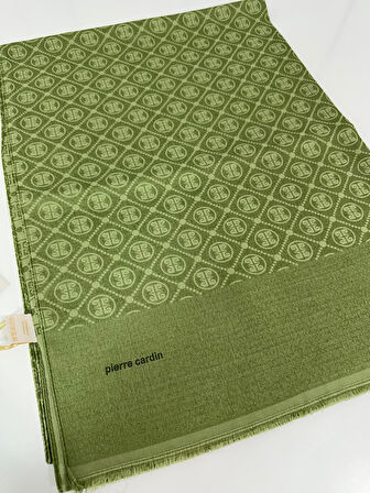 Elegans Monogram Şal-75 X 190-090700-952 Çimen Yeşili