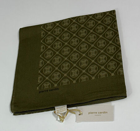 Elegans Monogram Eşarp - 1090750 -934 Kına Yeşili