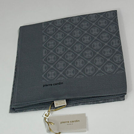 Elegans Monogram Eşarp - 1090750 -971 Gri