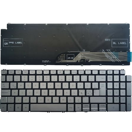 Dell inspiron 5590 (P88F) Notebook Klavyesi, Laptop Tuş Takımı - Gümüş,  Gri TR / KL0731S
