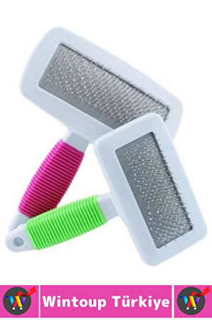 Evcil Hayvan Hijyenik Tüy Toplama Bakım Temizlik Küçük Irk Köpek Kedi İnce Telli Tarama Fırçası