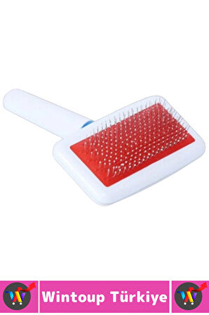 Evcil Hayvan Hijyenik Tüy Toplama Bakım Temizlik Küçük Irk Köpek Kedi İnce Telli Tarama Fırçası