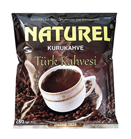 Naturel Sade Orta Kavrulmuş Öğütülmüş Türk Kahvesi 250 gr 