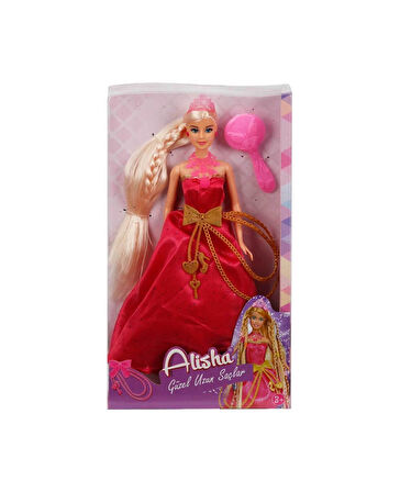 Alisha Uzun Saçlı Prenses 08355 Pembe Elbise