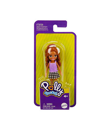 Polly Pocket ve Arkadaşları Figür FWY19 HHX88 Esmer Mor Bluz
