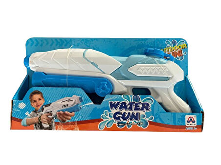 KZL Su Tabancası Pompalı Büyük 87888 Beyaz Turkuaz Mavi