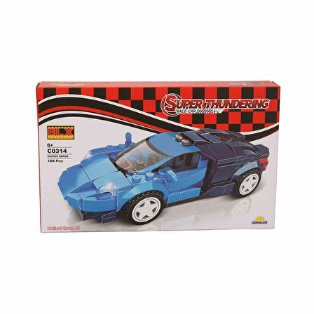 BLX Racing Yarış Arabaları C0314 92830 Mavi Araba