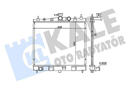 Renault Motor Su Radyatoru Clio III Modus 04> Micra III Note 05>12 Manuel - Kale 350995