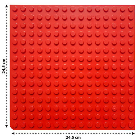 LegoDuploUyumlu Büyük Zemin Kırmızı