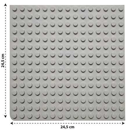 LegoDuplo Uyumlu Büyük Zemin Gri