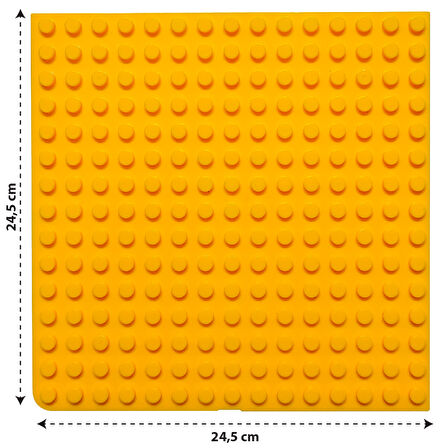 LegoDuploUyumlu Büyük Zemin Sarı