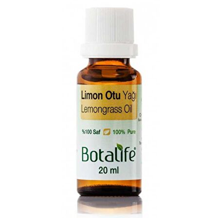 Botalife Saf Limon Otu Yağı 20ml %100 Doğal Katkısız Distilasyon