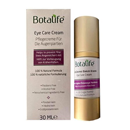 Botalife Doğal Göz Çevresi İçin Kremi 30ml İnce Çizgi Kırışıklık