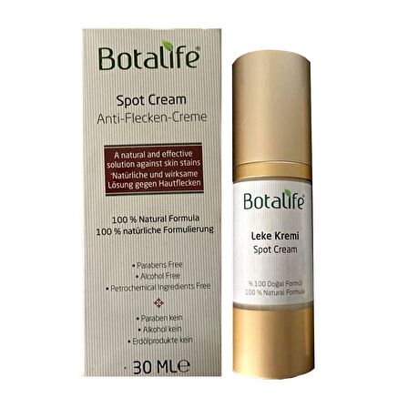 Botalife Doğal Leke Kremi 30ml %100 Doğal Bitkisel Formül