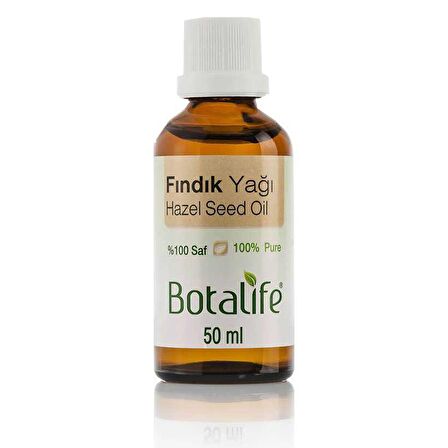 Botalife Saf Fındık Yağı 50ml Soğuk Pres Katkısız Sıkım %100