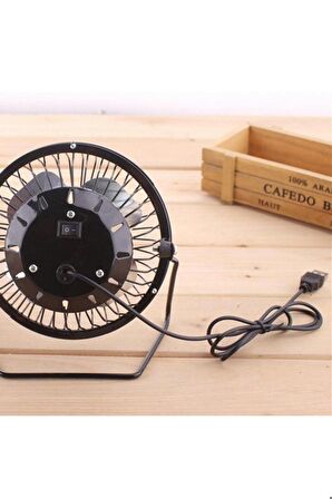 Soğutucu Serinletici Pervaneli Masaüstü Küçük Ayaklı Vantilatör Klima Usb Fan Metal Fan