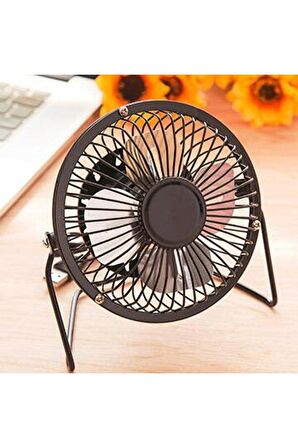 Soğutucu Serinletici Pervaneli Masaüstü Küçük Ayaklı Vantilatör Klima Usb Fan Metal Fan