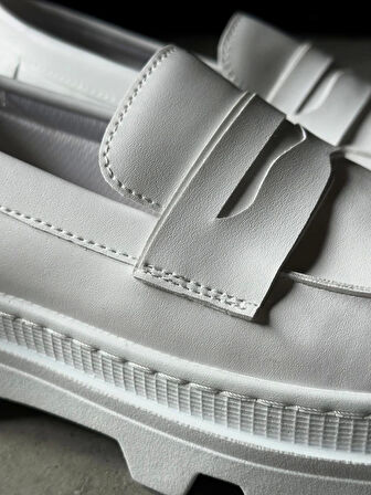 Knack Yüksek Taban Klasik Ayakkabı 779 Beyaz