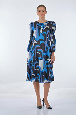 Fever Mavi Kadın Elbise 322116008