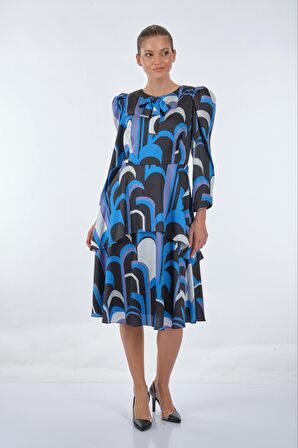 Fever Mavi Kadın Elbise 322116008