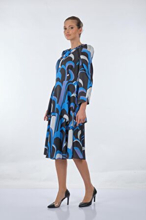 Fever Mavi Kadın Elbise 322116008