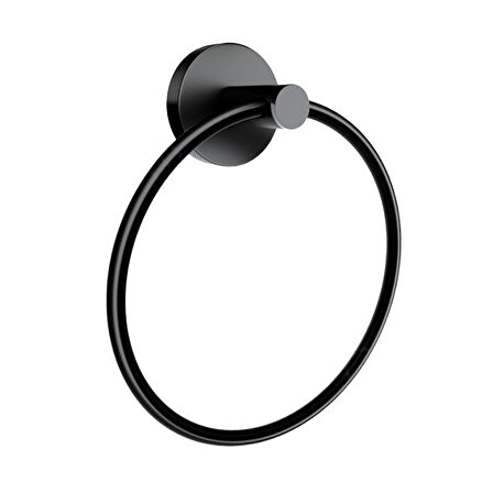 Dekor Havluluk Halka Alina Siyah