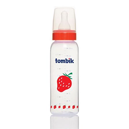 Tombik %0 BPA PP Biberon Meyve Serisi 250ml / Çilek