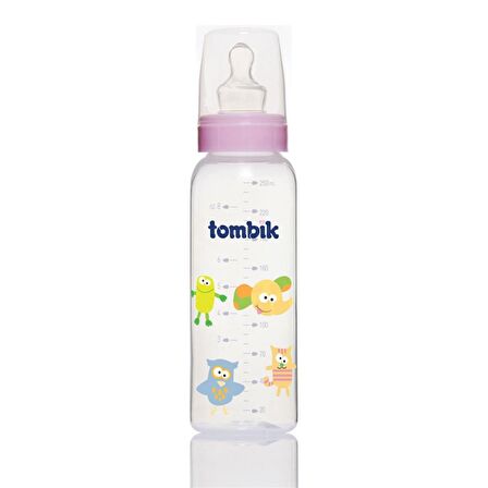 Tombik %0 BPA PP Biberon 250 ml / Şaşkın Hayvanlar