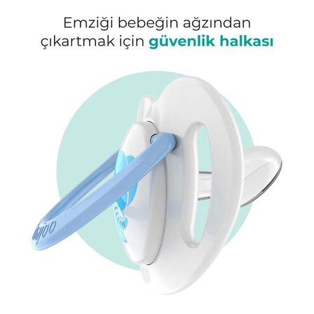 Mamajoo Ortodontik Emzik 0 Ay+ Fil | Tekli, Silikon, Damaklı - Saklama Kabı Hediyeli